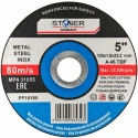 Tarcza do cięcia metalu, stali i INOX Stoner 125 x 1,0 x 22,2 mm A46 TBF – widok z przodu